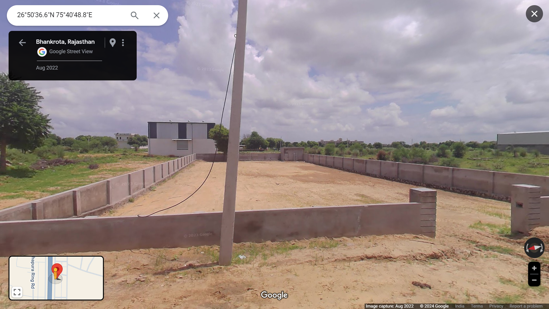 To Let 1250 sq meter plot for Rent on inner ring road, mahapura, near ajmer road for warehouse, etc-Others-Jaipur